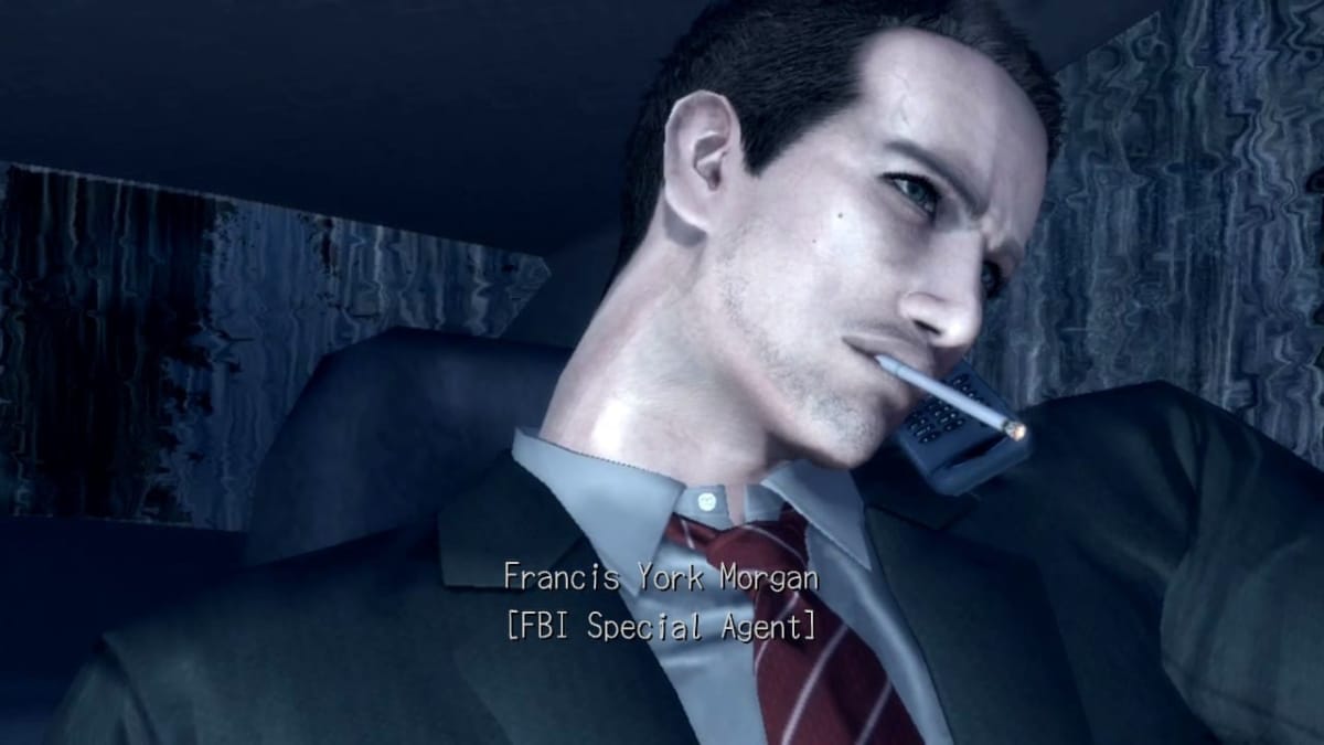 FBI Agent Francis York Morgan Lighting a Cigarette