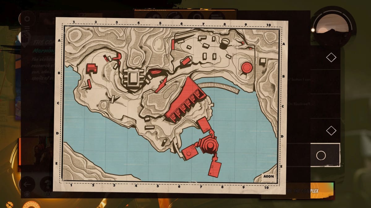 Deathloop The Complex District Guide Map