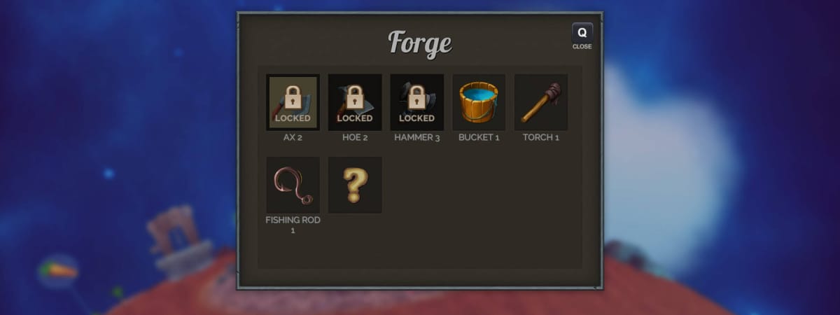 Deiland Guide for Beginners - Crafting Forge