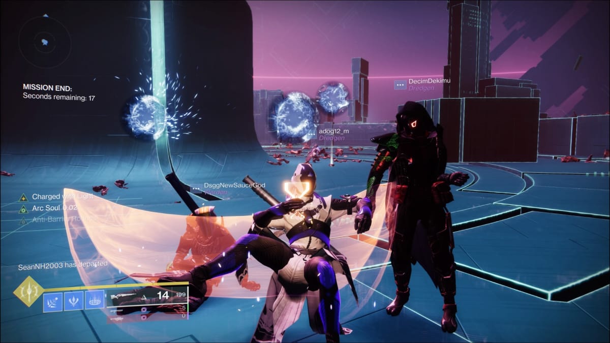 A group of Guardians in cyberspace celebrating