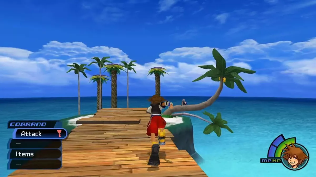 Gameplay image from Kingdom Hearts I