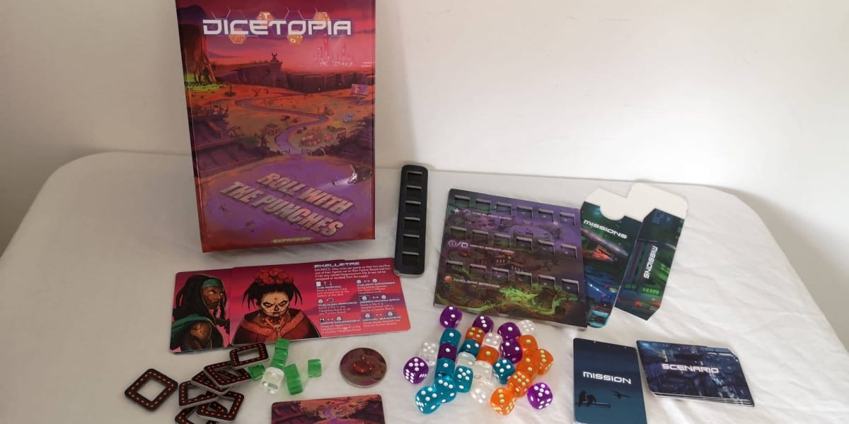 Dicetopia Roll With The Punches expansion.