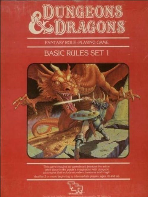 The basic rulebook for the first edition of Dungeons and Dragons