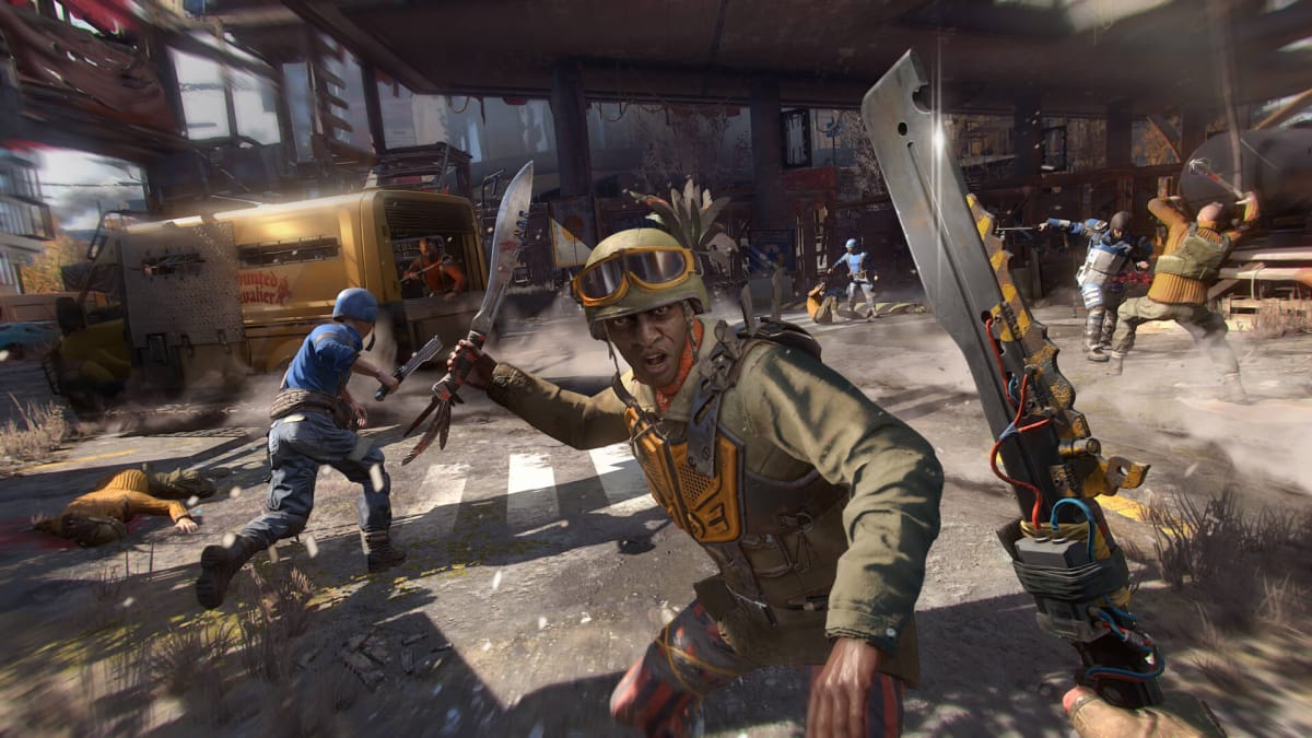 A combat sequence in Dying Light 2