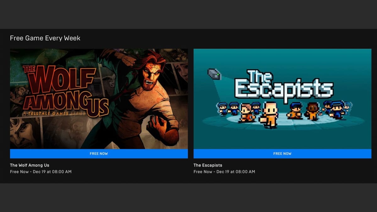 Which games are free on the Epic Games Store this week?