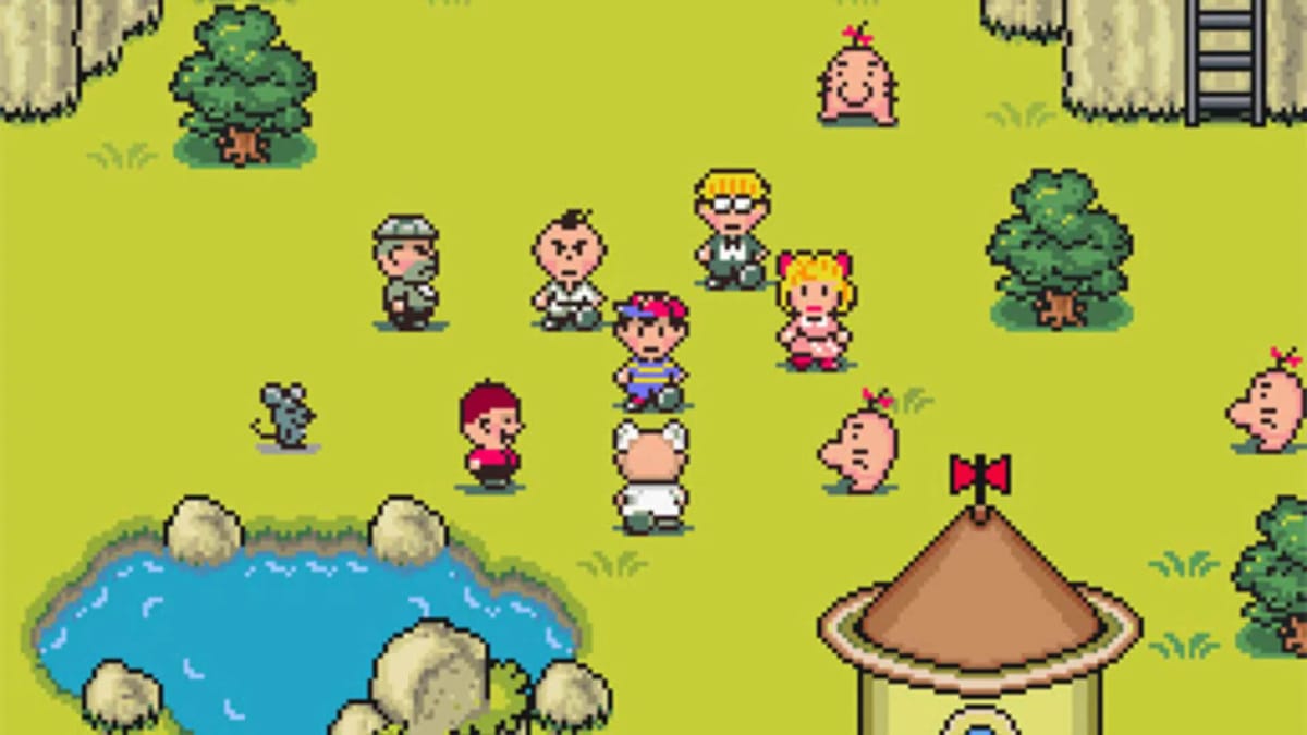 A scene from the ending of EarthBound.