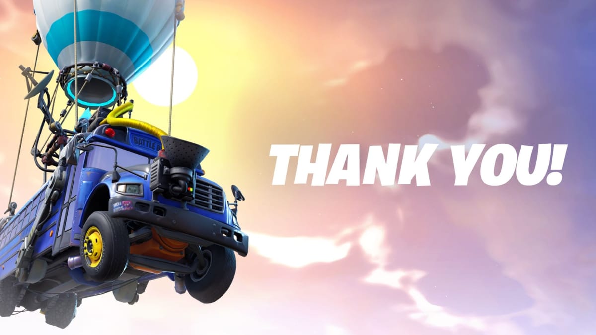 A Thank You image posted by Epic to commemorate raising $36 million for Ukrainian relief