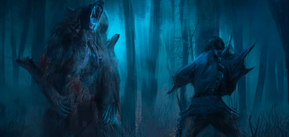 A mutated bear from Era: Survival. Illustrated by Mikhail Greuli