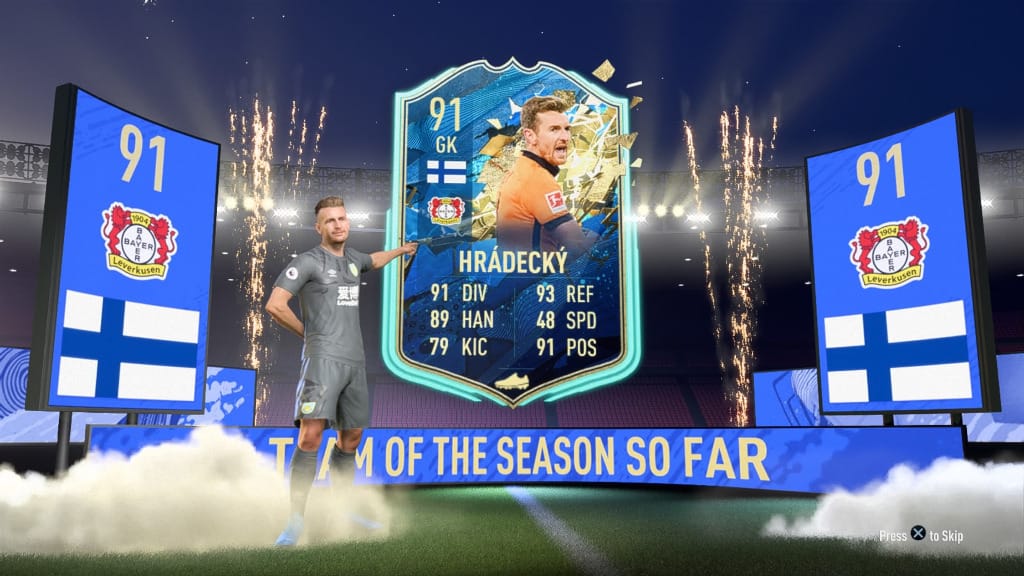 A FUT pack in FIFA 20, one of the loot boxes the House of Lords wants to reclassify