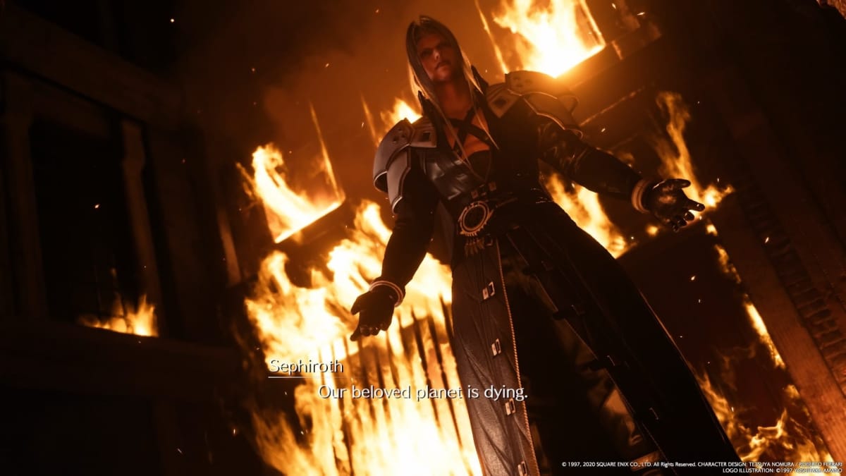 Final Fantasy VII Remake Fire