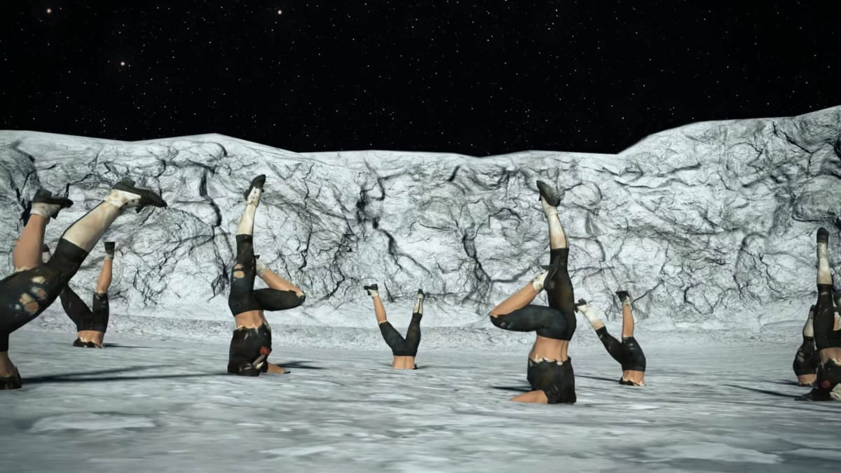 Several Hildibrands stuck in the moon's surface in Final Fantasy XIV Patch 6.2