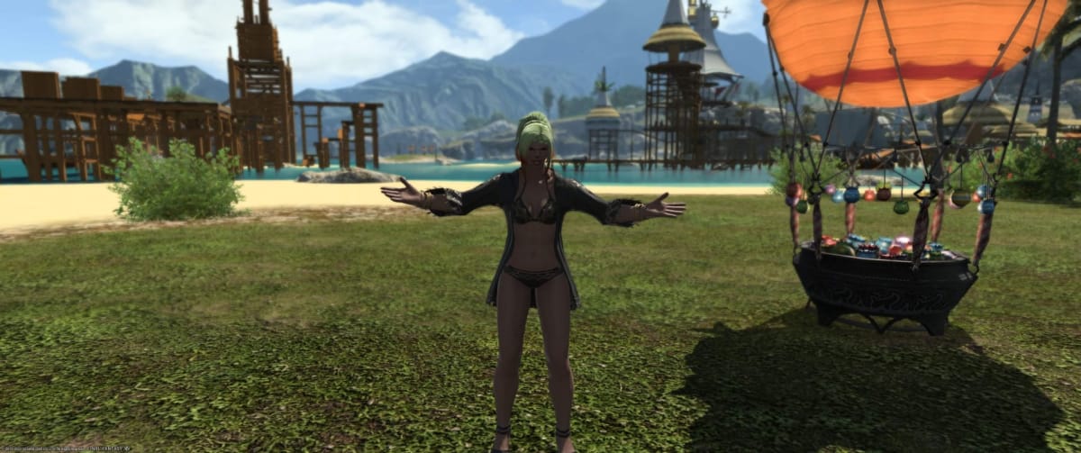 Final Fantasy XIV Yay Sunset Beach Cover-Up Gear