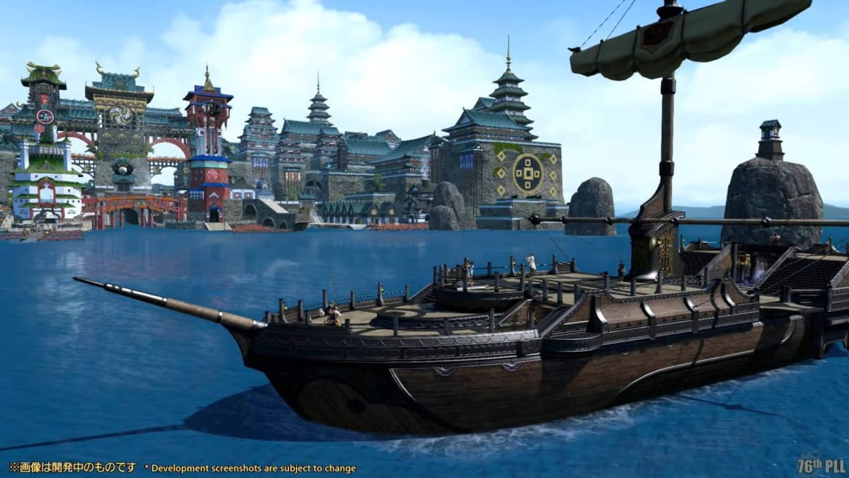 Final Fantasy XIV Update 6.4 Ocean Fishing Kugane Screenshot
