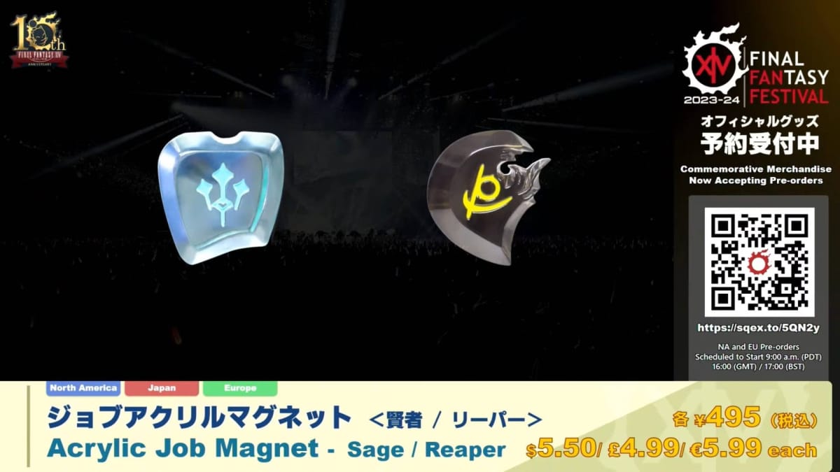 Final Fantasy XIV Sage & Reaper Acrylic Job Magnets