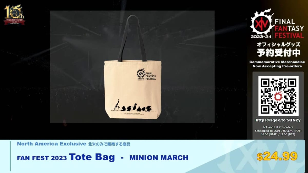 Final Fantasy XIV Fan Festival Merch Tote Bag