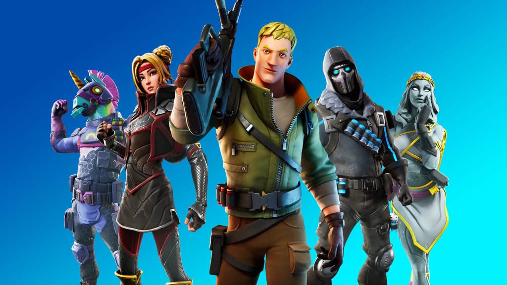 Characters in Fortnite, which is at the center of a major legal battle between Epic Games and Apple