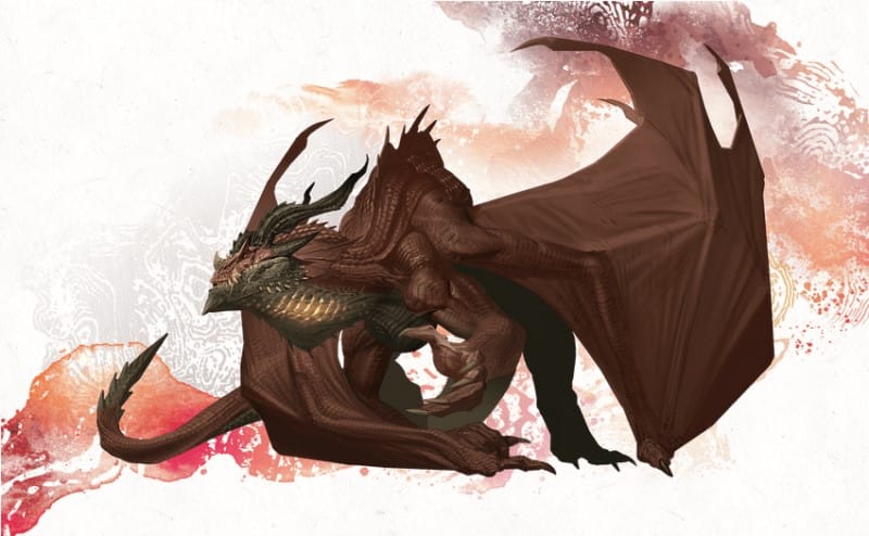 Official artwork of Ember from the free Dragonlance Compendium on D&D Beyond.