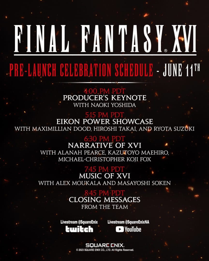 Final Fantasy XVI Pre-launch celebration