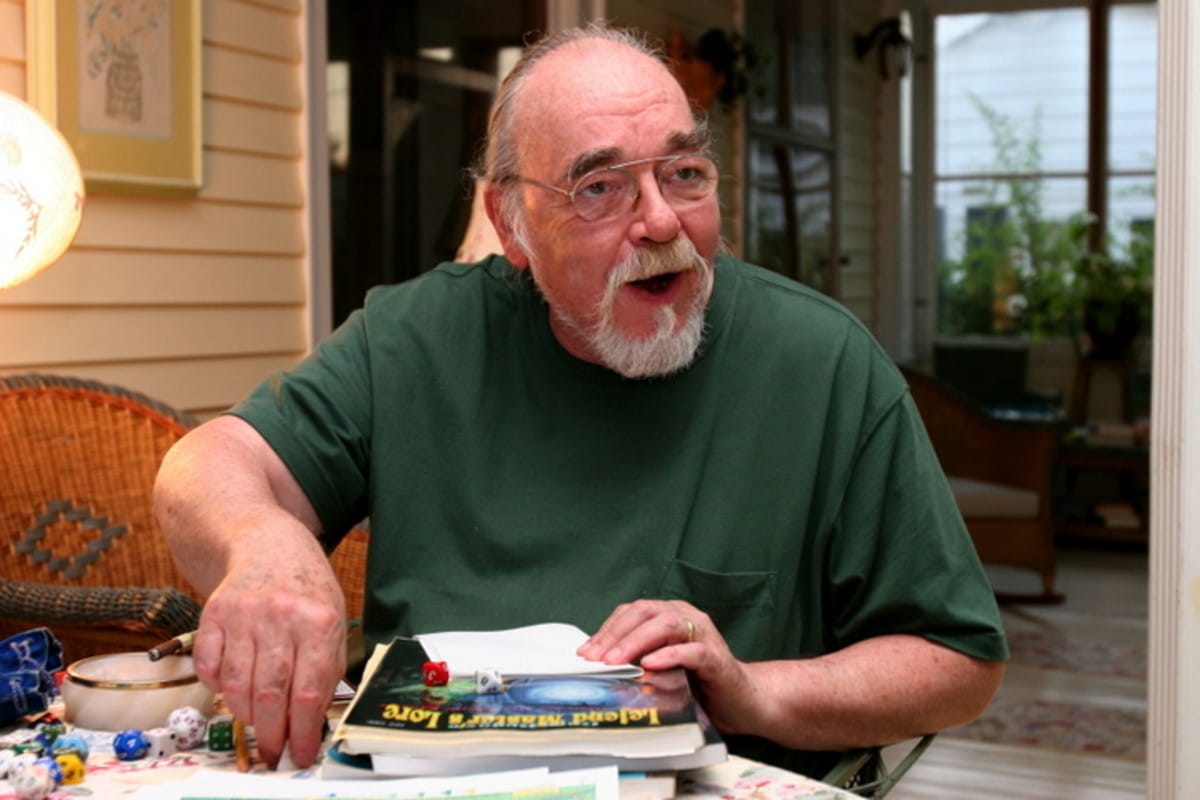 An archived photograph of Dungeons and Dragons co-creator Gary Gygax