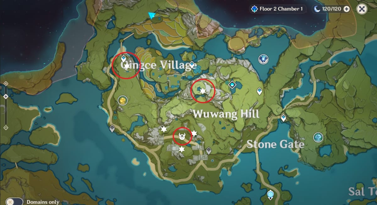 Genshin Impact Riddles Map
