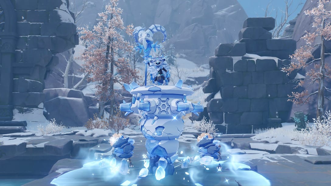 A new ice monster in Genshin Impact update 1.2