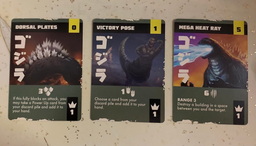 Power cards for Godzilla