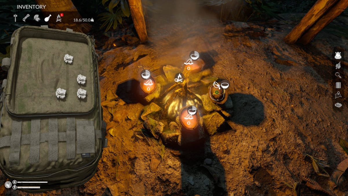 Green Hell Starter Guide - 30 Coconut Bowls with Water on Campfire