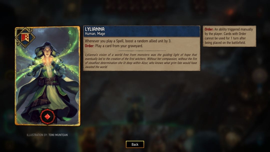 The portrait of the Lylianna Banner Card