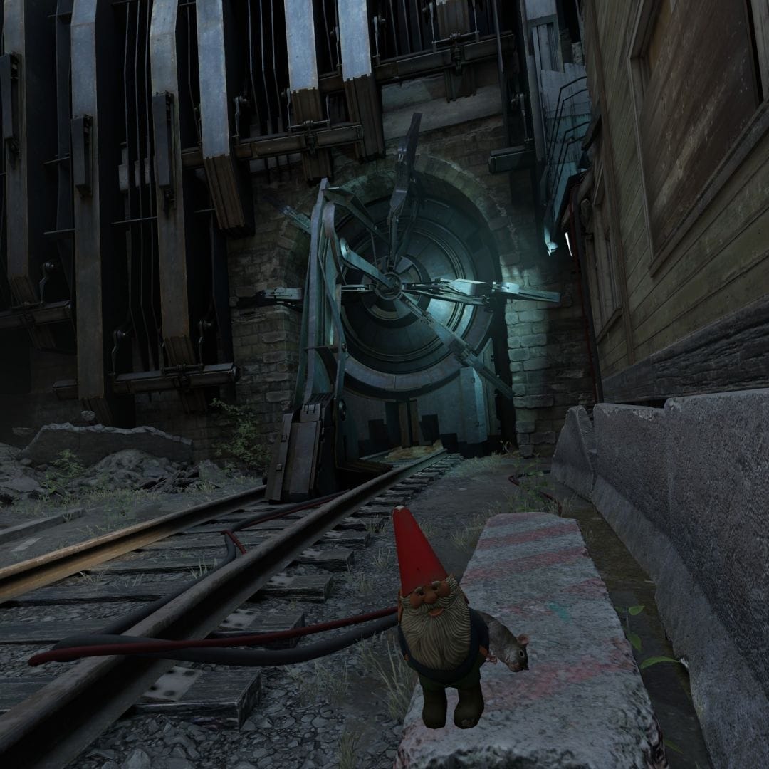 Half-Life Alyx Gnome Chompski run ch2 big door