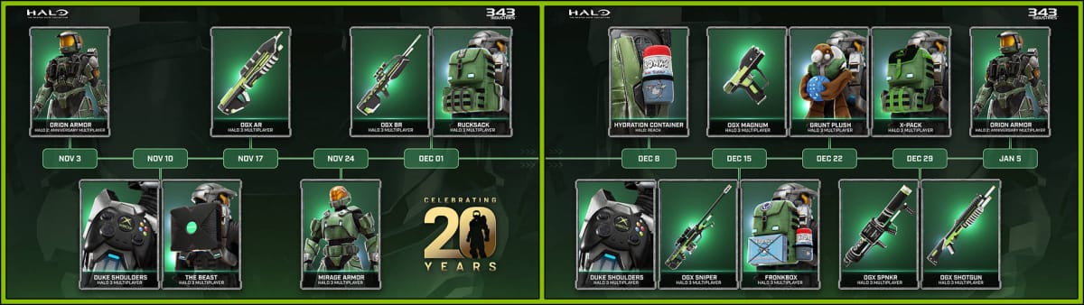 Halo MCC 20th Anniversary Cosmetics Revealed slice