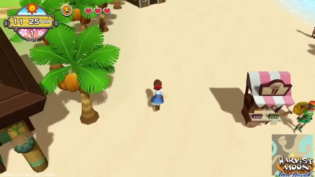 The protagonist explores in Harvest Moon One World