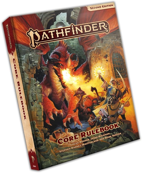 The physical book that comes with the bonus tier of the Humble Pathfinder Second Edition Bundle