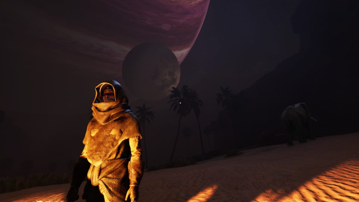 An explorer on a distant planet in Icarus