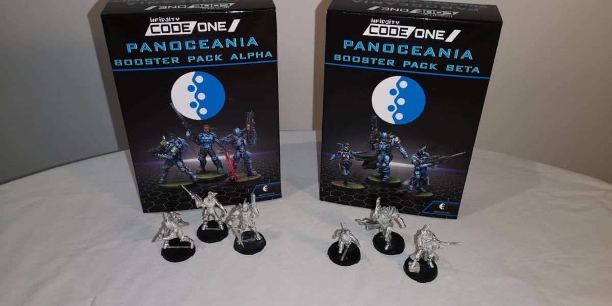 Infinity CodeOne PanOceania Booster Pack Alpha and Beta.