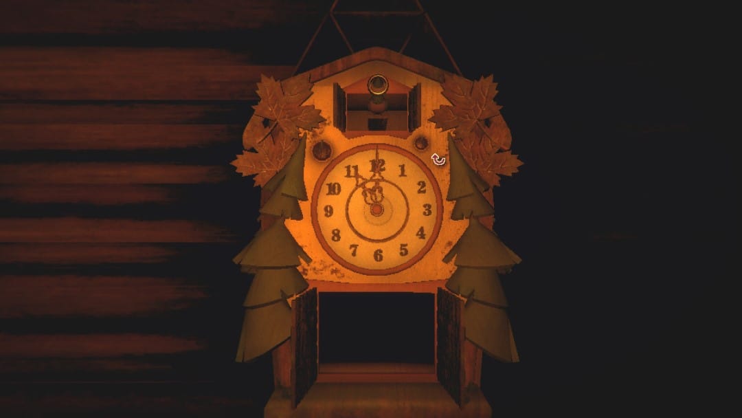 A gold ring coming out of a cuckoo clock