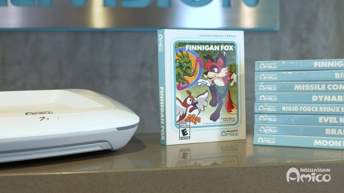 An image showing boxed Intellivision Amico games