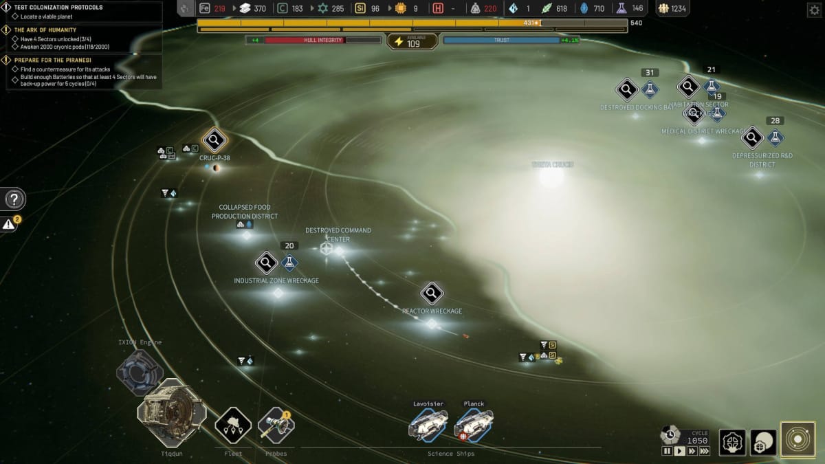 Ixion Preview - Chapter 3 Space Map