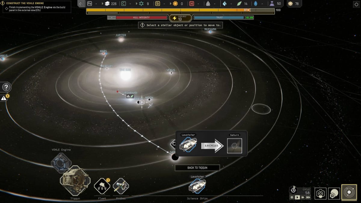 Ixion Prologue Walkthrough - 16 Science Ship to Saturn