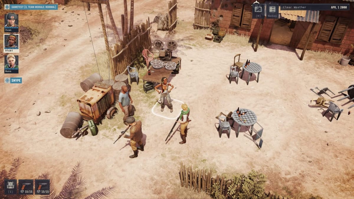 A screenshot showing gameplay