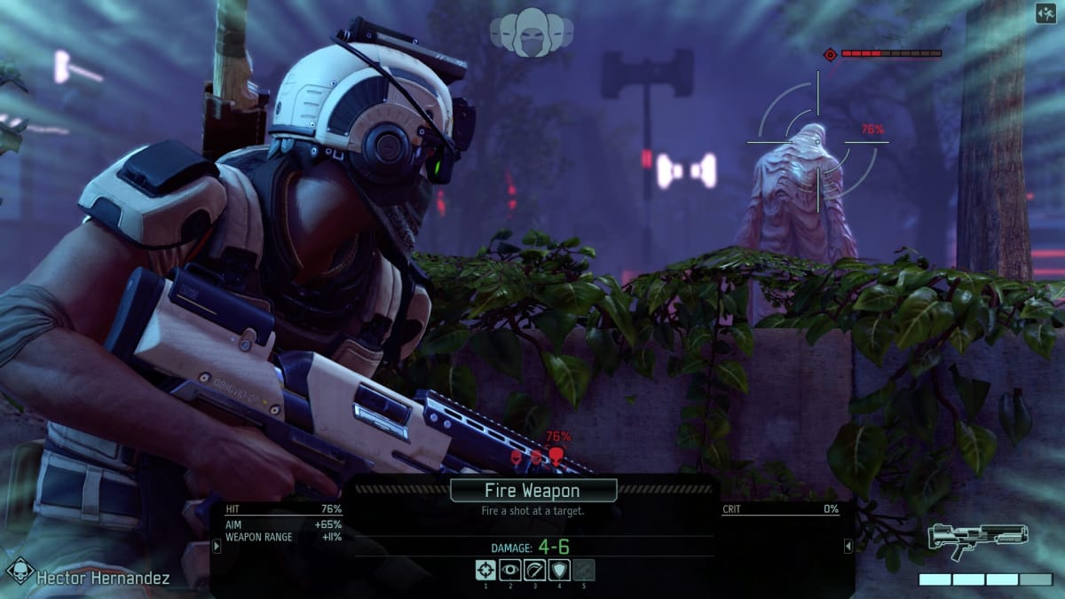 A soldier looking at a Faceless enemy in XCOM 2, directed by Jake Solomon (now formerly) of Firaxis Games