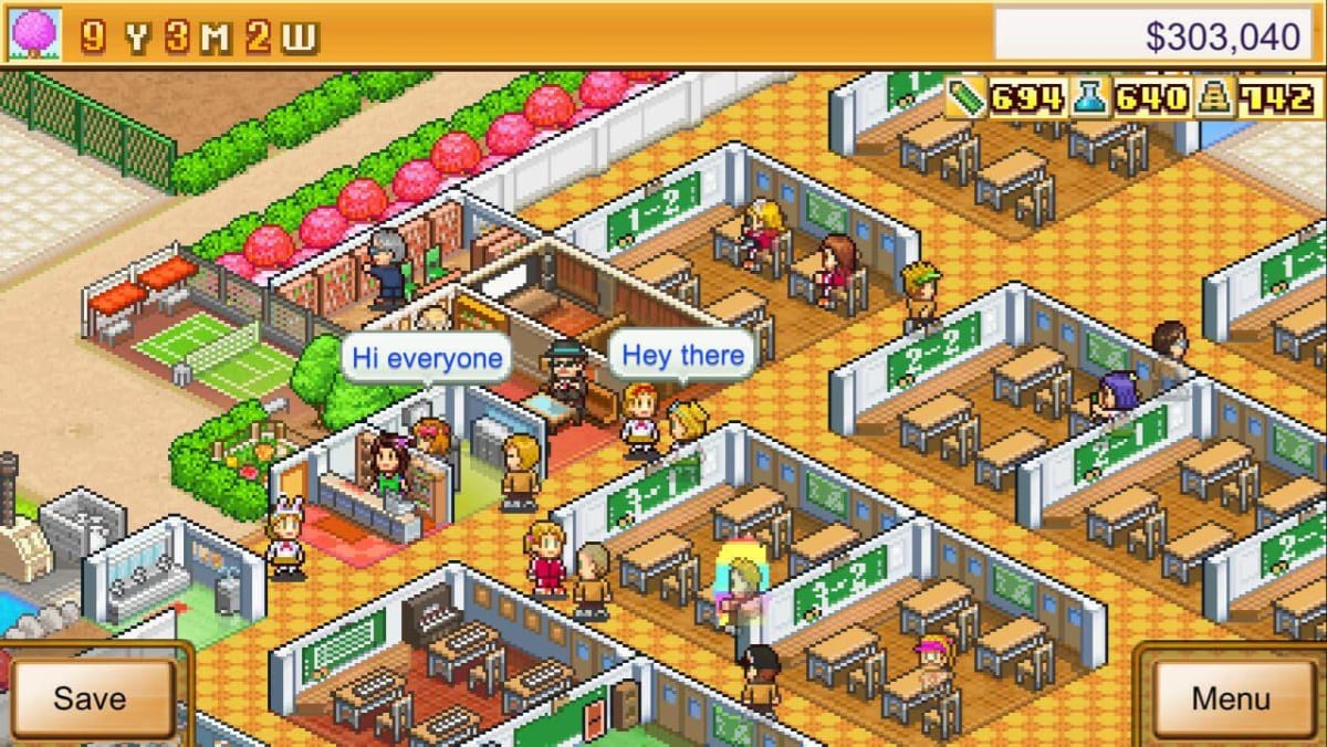 Pocket Academy, one of Kairosoft's most famous games