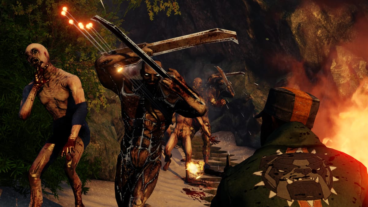 A player killing Zeds in Killing Floor 2, a Tripwire game