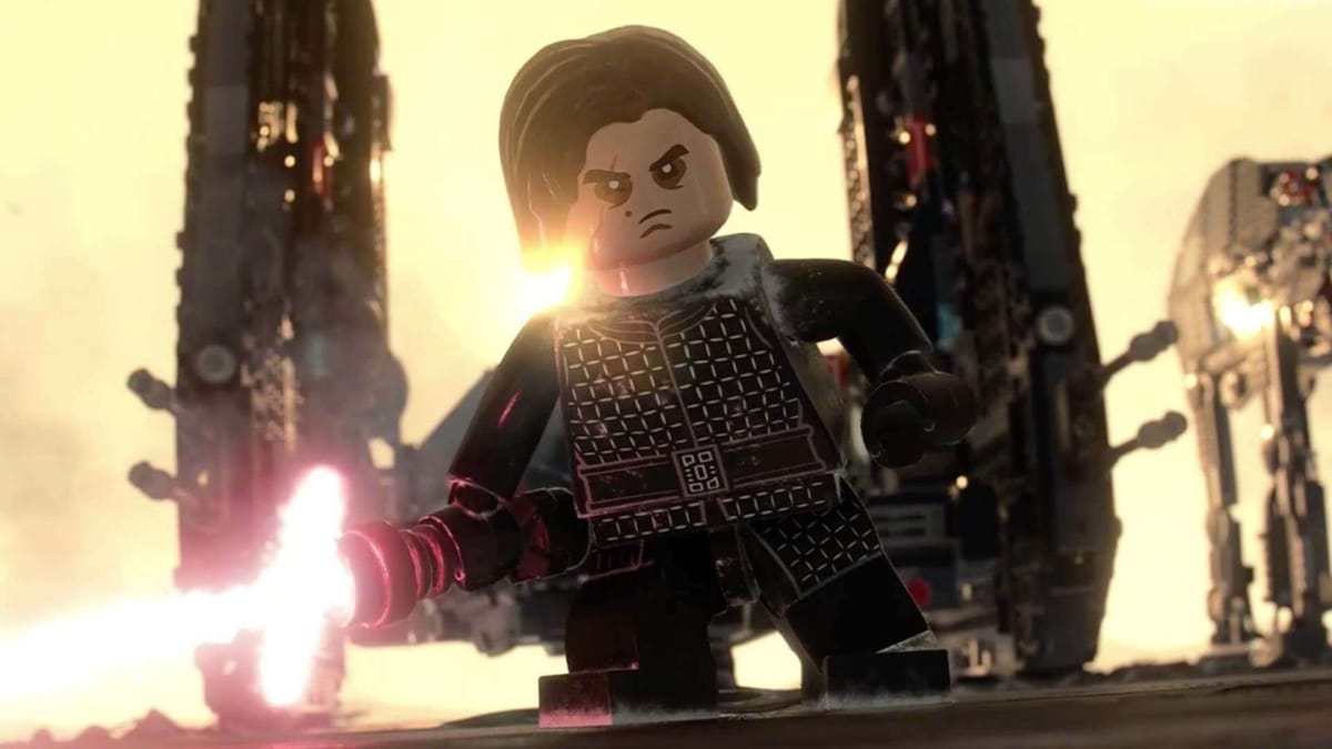 Kylo Ren in LEGO Star Wars: The Skywalker Sage.