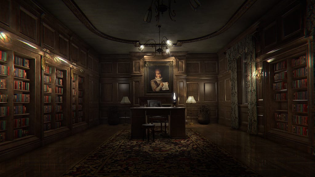 A spooky room in Layers of Fear