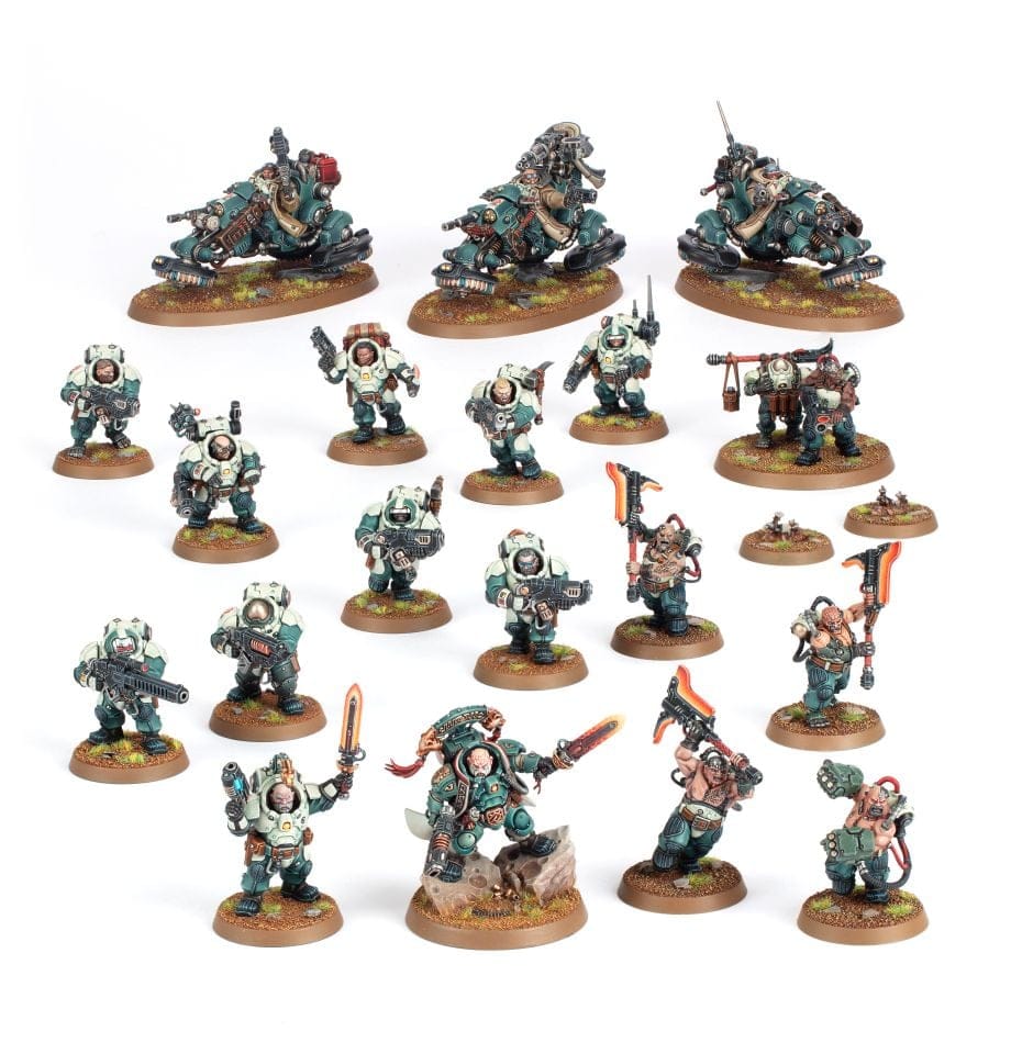 Leagues of Votann Combat Patrol consisting of many new miniatures