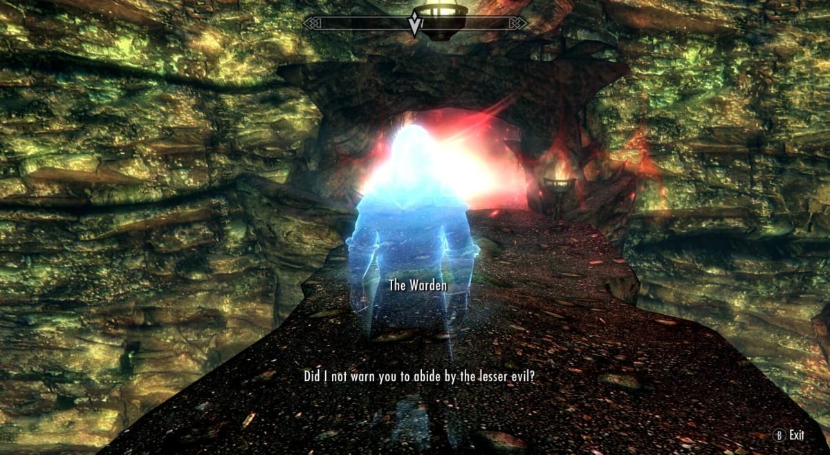 Screenshot of Warden of the Coast showing the Warden character.