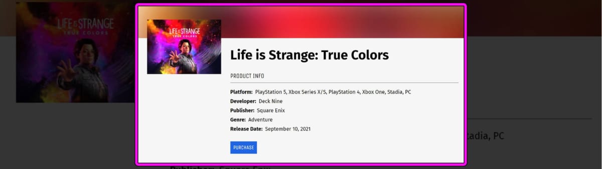 Life is Strange True Colors release date leak slice