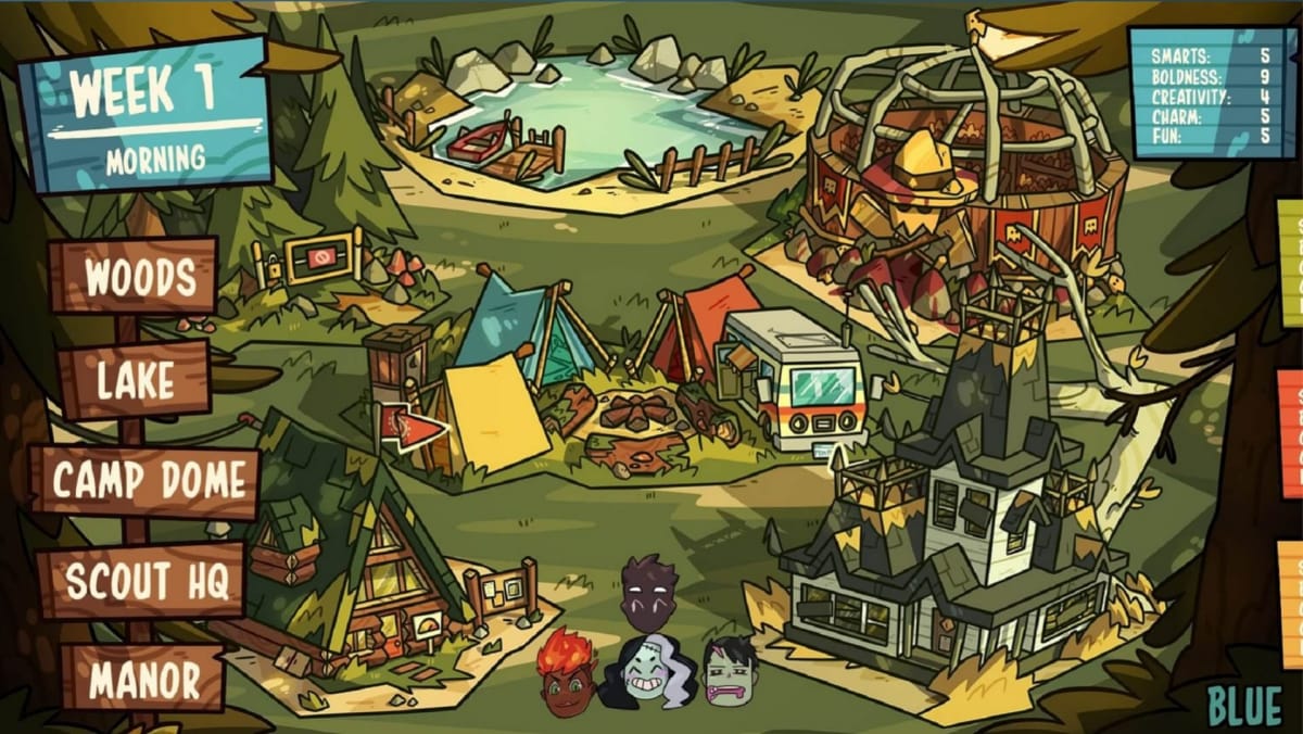 Monster Camp layout