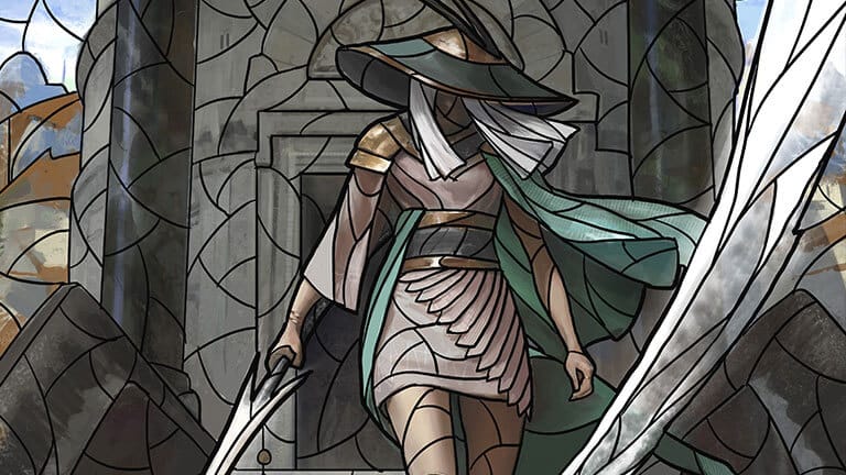 Stained Glass version of The Wanderer
