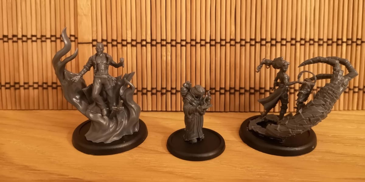 The Malifaux Untold Tales miniatures.